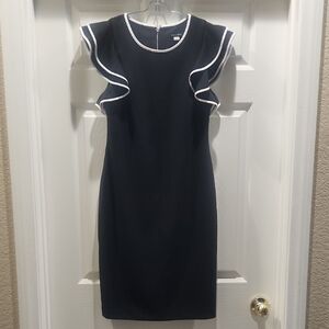Tommy Hilfiger Black Dress with White Accents